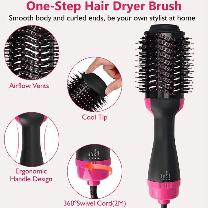 One-Step Hair Dryer & Styler Brush – Brosse Chauffante Allemande 1200W