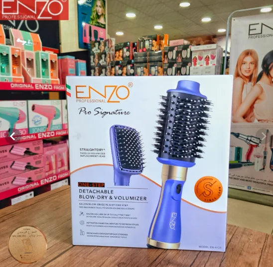 Brosse Sèche-Cheveux &amp; Volumisatrice 2-en-1 | Enzo Pro Signature EN-4128