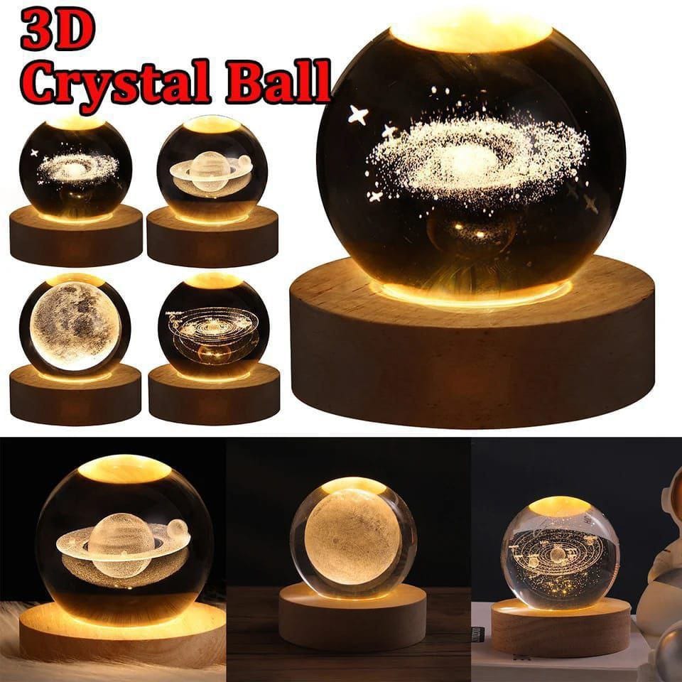 3D Crystal Ball Lamp LED