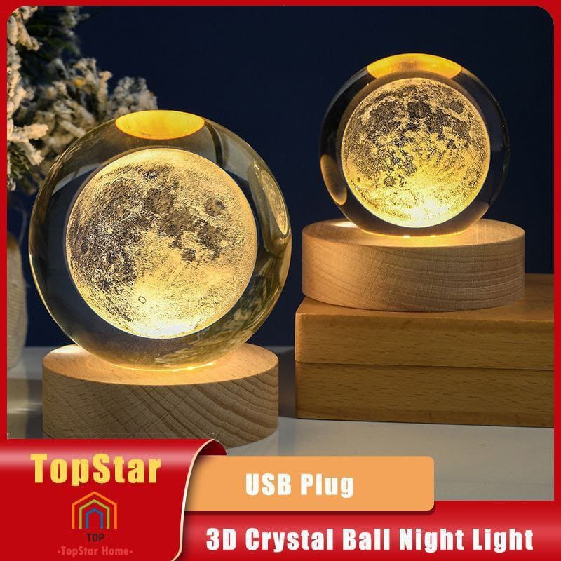 3D Crystal Ball Lamp LED