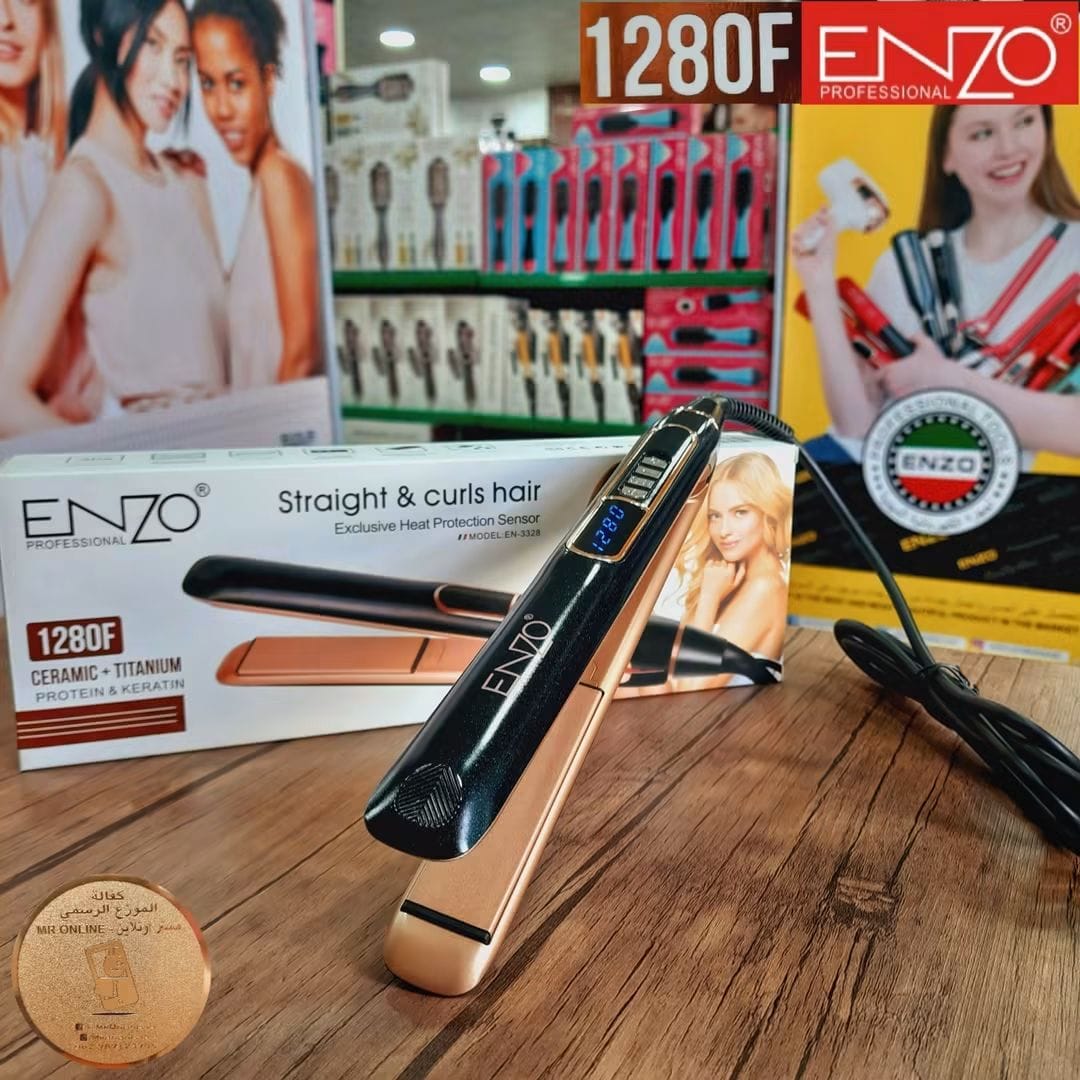 Enzo Professional – Lisseur 2 en 1 Straight & Curls