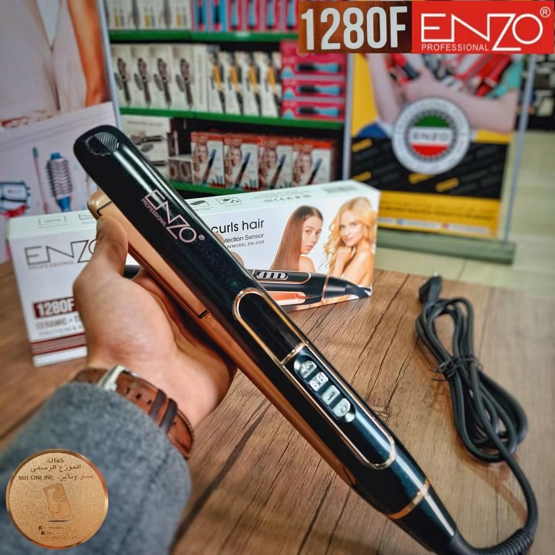 Enzo Professional – Lisseur 2 en 1 Straight & Curls