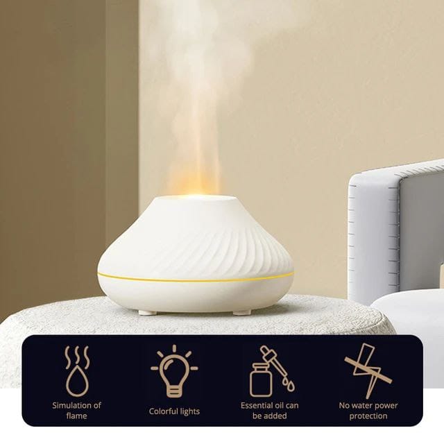 🔥 Diffuseur Flamme 3-en-1 – Humidificateur &Aromathérapie